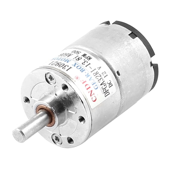 33mm Cylindrical Body DC 12V 500RPM Geared Gear Box Motor Replacement