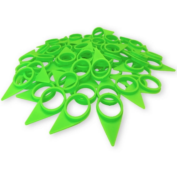 33mm Green Loose Wheel Lug Nut Safety Check Indicators by TYK Industries 50 Pack