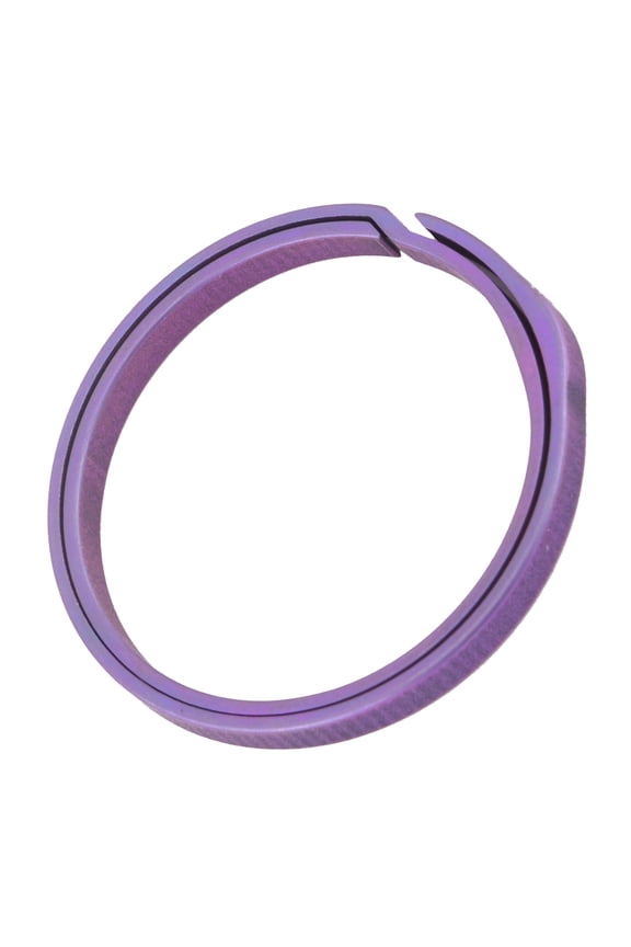33mm Titanium Alloy Key Ring SidePushing Keyring Outdoor Small Tool Keychain Accessories(Purple )