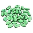 thumbnail image 1 of 33pcs Fire Glass Beads for Fire Pit 3/4" Luster Crystal Marbles Glass Drops for Fish Tank Green, 1 of 5