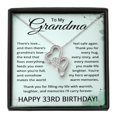 thumbnail image 1 of 33rd Birthday Gifts for Grandma - To My Grandmother Necklace - 33 Years Old Grandma Title: Standard Box, 1 of 1