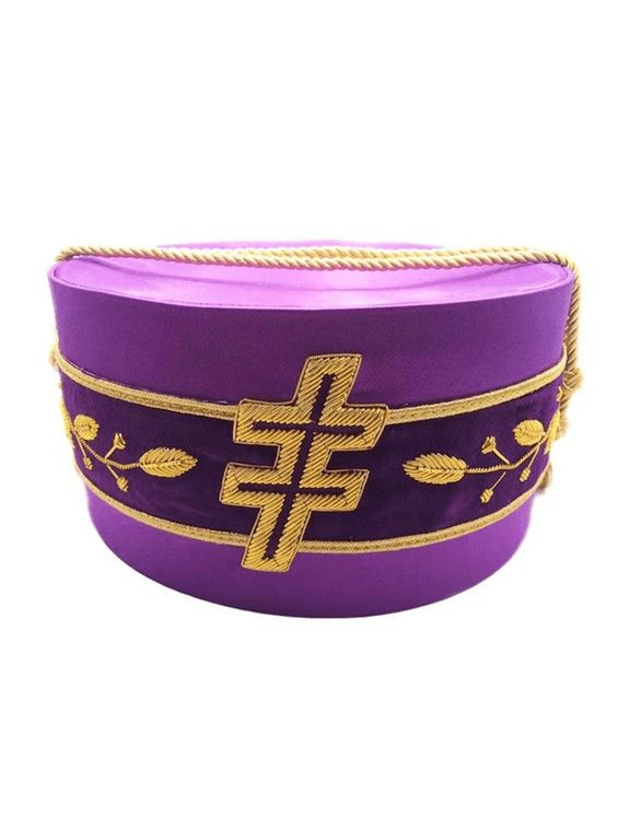 33rd Degree Scottish Rite Crown Cap - Purple Silk