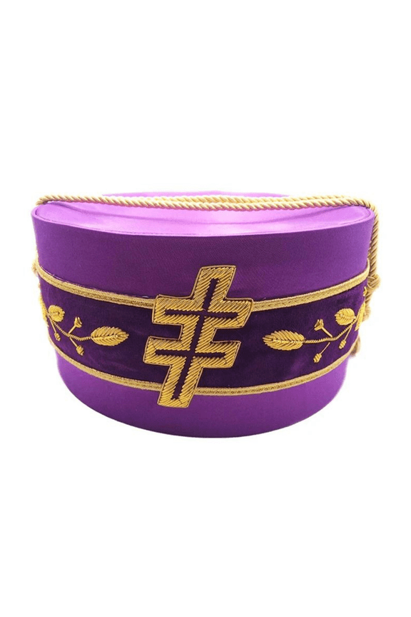 33rd Degree Scottish Rite Crown Cap - Purple Silk