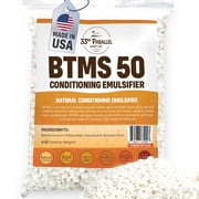 33rd PARALLEL | BTMS 50 4 oz Conditioning Emulsifier | 100% Natural Plant Derived | Behentrimonium Methosulfate Cetearyl Alcohol Emulsifying Conditioner | Product of USA 4 Ounces