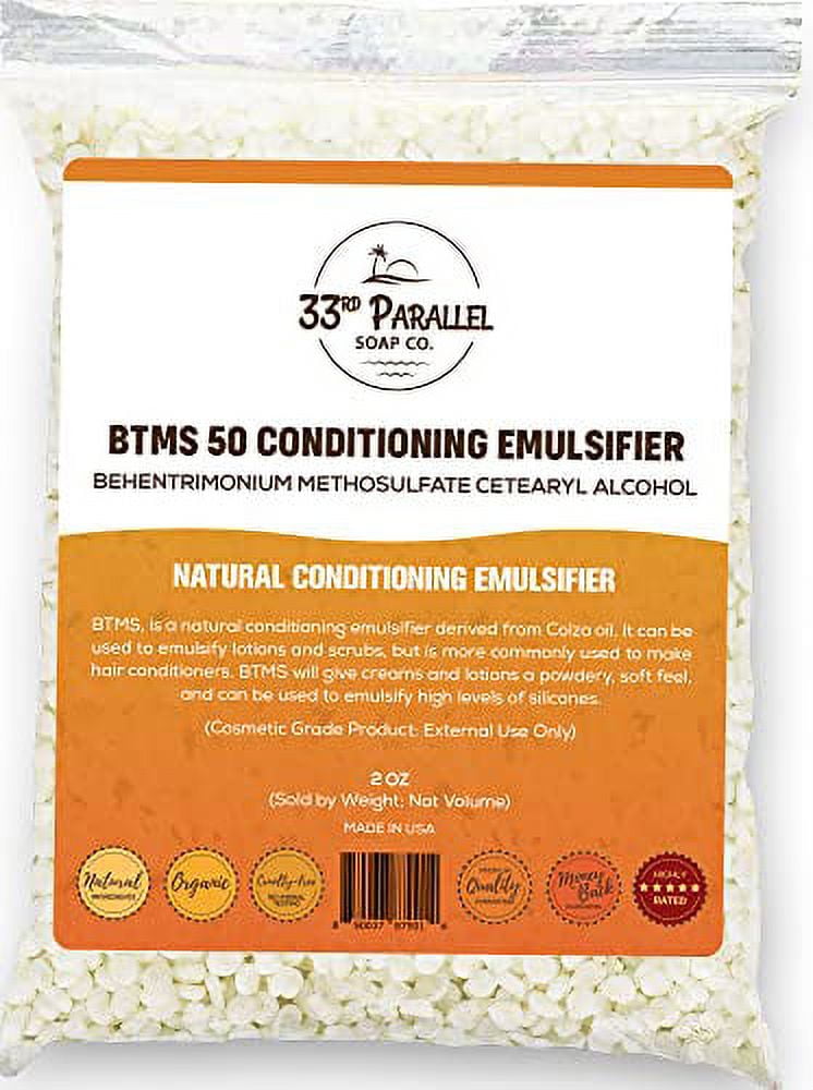 33rd PARALLEL BTMS 50 Conditioning Emulsifier Sizes 2 OZ to 1 LBS 100 Natural Plant