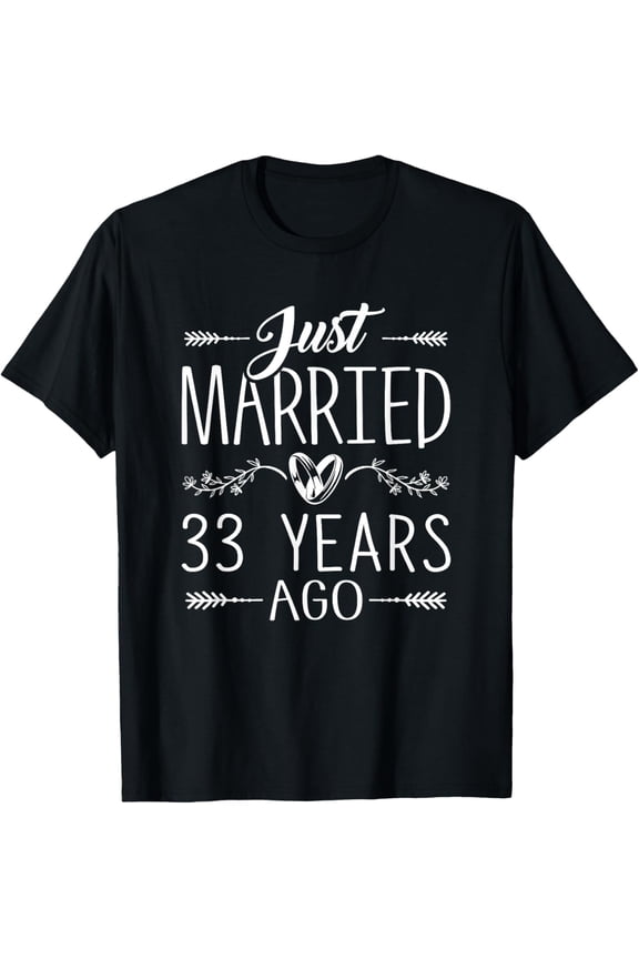 33rd Wedding Anniversary 33 Year Anniversary Parents Couple T-Shirt
