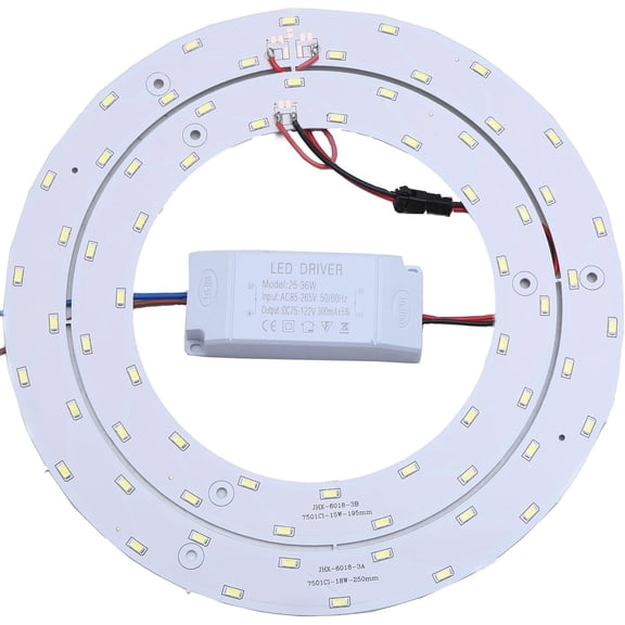 33w Led Ceiling Light Fixtures Retrofit Board Replacement Panel 9.84 Inch 3630lm Light Bulb Replace Incandescent Fluorescent Bulb Round Tube (Warm White)