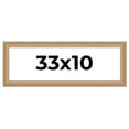 thumbnail image 1 of 33x10 Frame Charleston Honey Brown Solid Wood Picture Frame Width 1.75 Inches | Interior Depth 0.5, 1 of 8