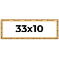 thumbnail image 1 of 33x10 Frame Gold Bamboo Solid Wood Picture Frame | 1 Inch Moulding Width | Interior Frame Depth, 1 of 8