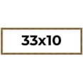 thumbnail image 1 of 33x10 Frame Gold Kingsley Distressed Solid Wood Picture Frame Width 0.75 Inches | Interior Frame, 1 of 8