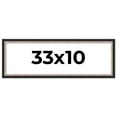 thumbnail image 1 of 33x10 Frame Silver Real Wood Picture Frame Width 1.25 Inches | Interior Frame Depth 0.75 Inches |, 1 of 8