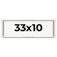 thumbnail image 1 of 33x10 Frame White Wash Solid Wood Picture Frame | 0.8125 Inch Moulding Width | Includes UV Acrylic, 1 of 8