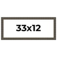 thumbnail image 1 of 33x12 Frame Black Bamboo Solid Wood Picture Frame Width 1.5 Inches | Interior Frame Depth 0.5, 1 of 8