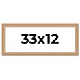 thumbnail image 1 of 33x12 Frame Charleston Honey Brown Solid Wood Picture Frame Width 1.75 Inches | Interior Depth 0.5, 1 of 8
