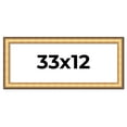 thumbnail image 1 of 33x12 Frame Gold Plein Aire Solid Wood Picture Frame Width 2 Inches | Interior Frame Depth 0.5, 1 of 8