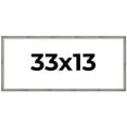 thumbnail image 1 of 33x13 Frame Silver Grey Distressed Solid Wood Picture Frame | 0.75 Inch Moulding Width | Interior, 1 of 8