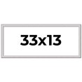 thumbnail image 1 of 33x13 Frame Silver Inner Slope Bevel Picture Frame | 1 Inch Moulding Width | 0.75 Inch Rabbet Depth, 1 of 8