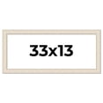 thumbnail image 1 of 33x13 Frame White Real Wood Picture Frame Width 1.75 inches | Interior Frame Depth 0.5 inches |, 1 of 8