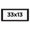 thumbnail image 1 of 33x13 Shadow Box Black Solid Wood Display Picture Frame | 1 Inch Rabbet Depth | | 1.375 Inch, 1 of 4