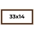 thumbnail image 1 of 33x14 Frame Gold Brown Plein Air Vintage Solid Wood Picture Frame | 1.75 Inches Moulding Width |, 1 of 8