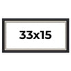 40x25 Frame Black Real Wood Picture Frame Width 0.75 inches | Interior ...