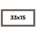 thumbnail image 1 of 33x15 Frame Black Real Wood Picture Frame Width 2 inches | Interior Frame Depth 0.5 inches | Fitz, 1 of 8