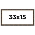 thumbnail image 1 of 33x15 Frame Gold Real Wood Picture Frame Width 1.5 inches | Interior Frame Depth 0.5 inches |, 1 of 8