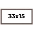 thumbnail image 1 of 33x15 Frame Silver Real Wood Picture Frame Width 1.25 Inches | Interior Frame Depth 0.5 Inches |, 1 of 8