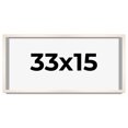 thumbnail image 1 of 33x15 Frame White Wheat Solid Wood Picture Frame | Moulding Width 0.75 Inches | Interior Depth 0.5, 1 of 8