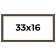 thumbnail image 1 of 33x16 Frame Black Bamboo Solid Wood Picture Frame Width 1.5 Inches | Interior Frame Depth 0.5, 1 of 8