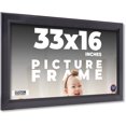 thumbnail image 1 of 33x16 Frame Black Passaggi Solid Wood Picture Frame Width 1.5 Inches | Interior Depth 0.5 Inches |, 1 of 8