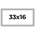 thumbnail image 1 of 33x16 Frame Blue Teal Distressed Solid Wood Picture Frame | 1.625 Inch Moulding Width | Sonoma Blue, 1 of 8