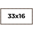 thumbnail image 1 of 33x16 Frame Brown Bamboo with Dark Coffee/Walnut Finish | Solid Wood Picture Frame Width 0.75, 1 of 8
