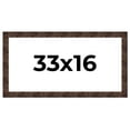 thumbnail image 1 of 33x16 Frame Brown Burl Real Wood Picture Frame Width 1.625 Inches | Interior Frame Depth 0.5 Inches, 1 of 8