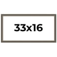 thumbnail image 1 of 33x16 Frame Silver Real Wood Picture Frame Width 1.25 Inches | Interior Frame Depth 0.5 Inches |, 1 of 8