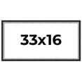 thumbnail image 1 of 33x16 Frame Silver Real Wood Picture Frame Width 1.25 Inches | Interior Frame Depth 0.75 Inches |, 1 of 8