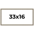 thumbnail image 1 of 33x16 Frame Silver Versailles Ornate Solid Wood Picture Frame | 1 Inch Moulding Width | Interior, 1 of 8