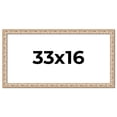 thumbnail image 1 of 33x16 Frame White Real Wood Picture Frame Width 1.5 inches | Interior Frame Depth 0.5 inches |, 1 of 8