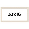 thumbnail image 1 of 33x16 Frame White Real Wood Picture Frame Width 1.75 inches | Interior Frame Depth 0.5 inches |, 1 of 8