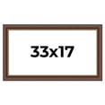 thumbnail image 1 of 33x17 Copper and Brown Real Wood Picture Frame Width 2 inches | Interior Frame Depth 0.5 inches |, 1 of 8