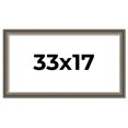 thumbnail image 1 of 33x17 Frame Brown Solid Wood Picture Frame | 1.75 Inch Moulding Width | Austin Frame Complete with, 1 of 8