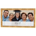 thumbnail image 1 of 33x17 Frame Gold Bamboo Solid Wood Picture Frame | 1 Inch Moulding Width | Interior Frame Depth, 1 of 8