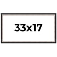 thumbnail image 1 of 33x17 Frame Silver Real Wood Picture Frame Width 1.25 Inches | Interior Frame Depth 0.75 Inches |, 1 of 8