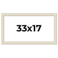 thumbnail image 1 of 33x17 Frame White Real Wood Picture Frame Width 1.75 inches | Interior Frame Depth 0.5 inches |, 1 of 8