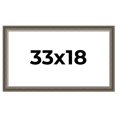 thumbnail image 1 of 33x18 Frame Brown Solid Wood Picture Frame | 1.75 Inch Moulding Width | Austin Frame Complete with, 1 of 8