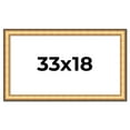 thumbnail image 1 of 33x18 Frame Gold Plein Aire Solid Wood Picture Frame Width 2 Inches | Interior Frame Depth 0.5, 1 of 8