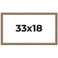 thumbnail image 1 of 33x18 Frame Gold Real Wood Picture Frame Width 1.25 inches | Interior Frame Depth 0.5 inches |, 1 of 8