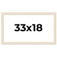 thumbnail image 1 of 33x18 Frame White Real Wood Picture Frame Width 1.5 inches | Interior Frame Depth 0.5 inches | Barn, 1 of 8