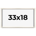 thumbnail image 1 of 33x18 Frame White Wheat Solid Wood Picture Frame | Moulding Width 0.75 Inches | Interior Depth 0.5, 1 of 8