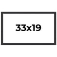 thumbnail image 1 of 33x19 Frame Black Real Wood Picture Frame Width 1.25 Inches | Interior Frame Depth 0.5 Inches |, 1 of 8